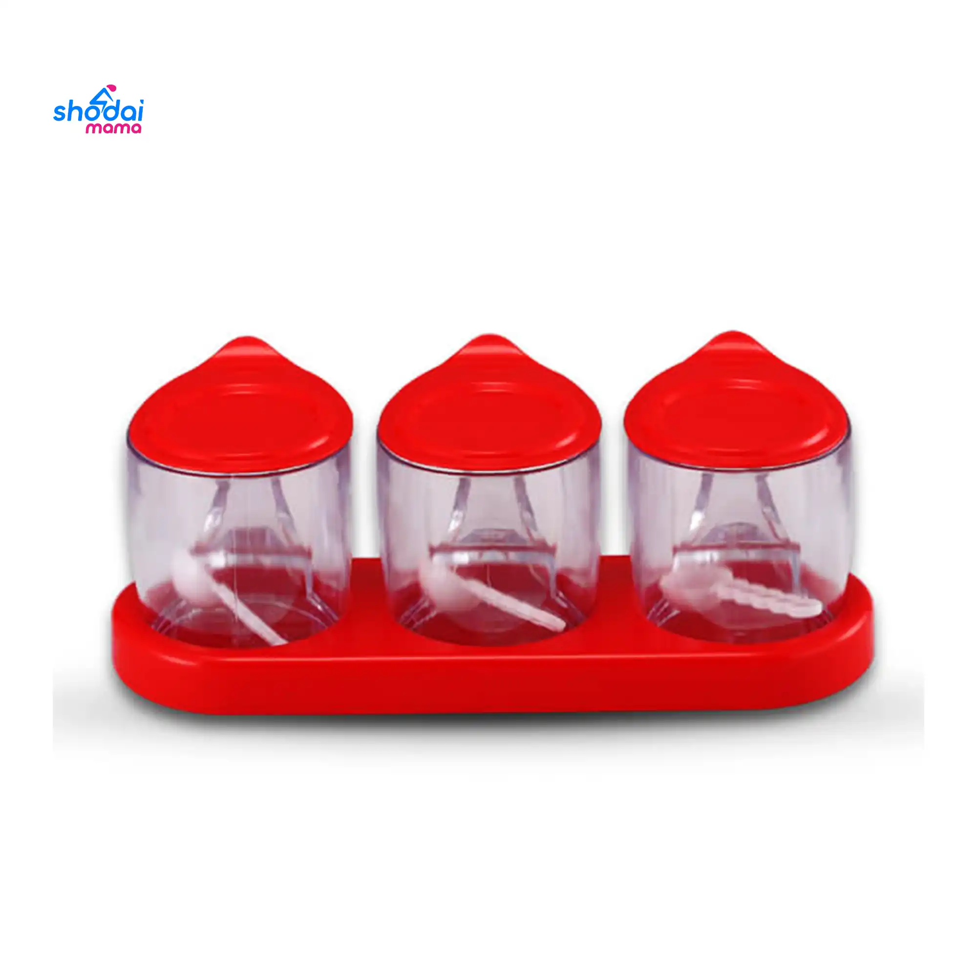 Crown Spice Pot 3 Cup - Red